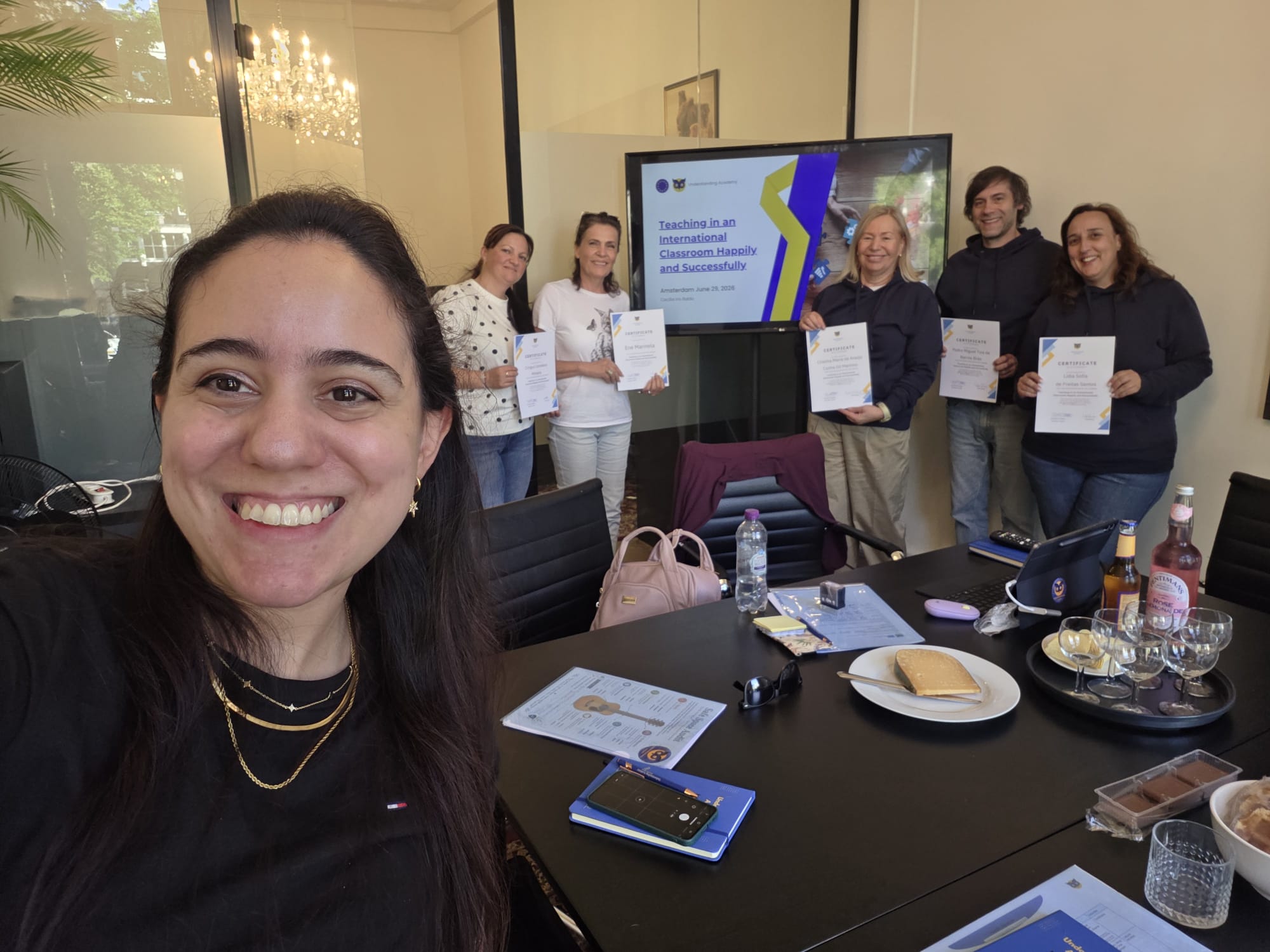 Certificate ceremony for Erasmus+ course for teachers and educators