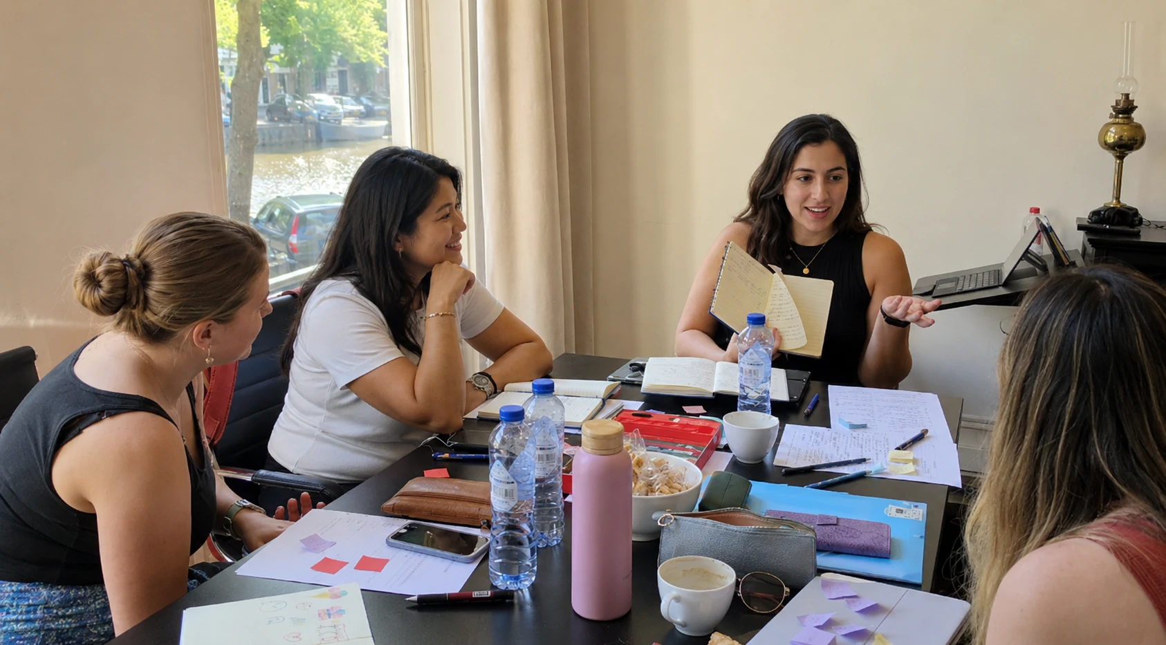 Course participant presenting an idea during a professional learning activity