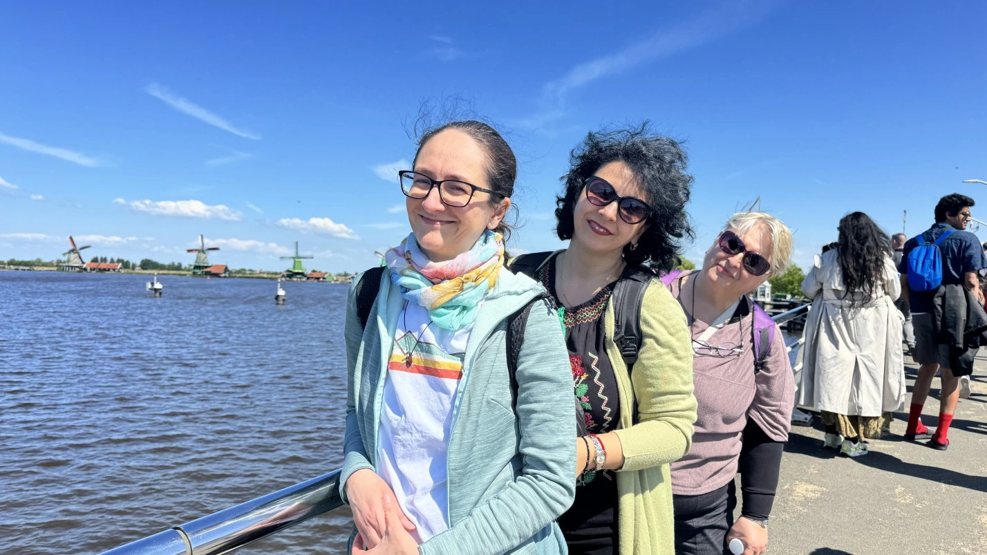 Course participants during a cultural activity near Amsterdam